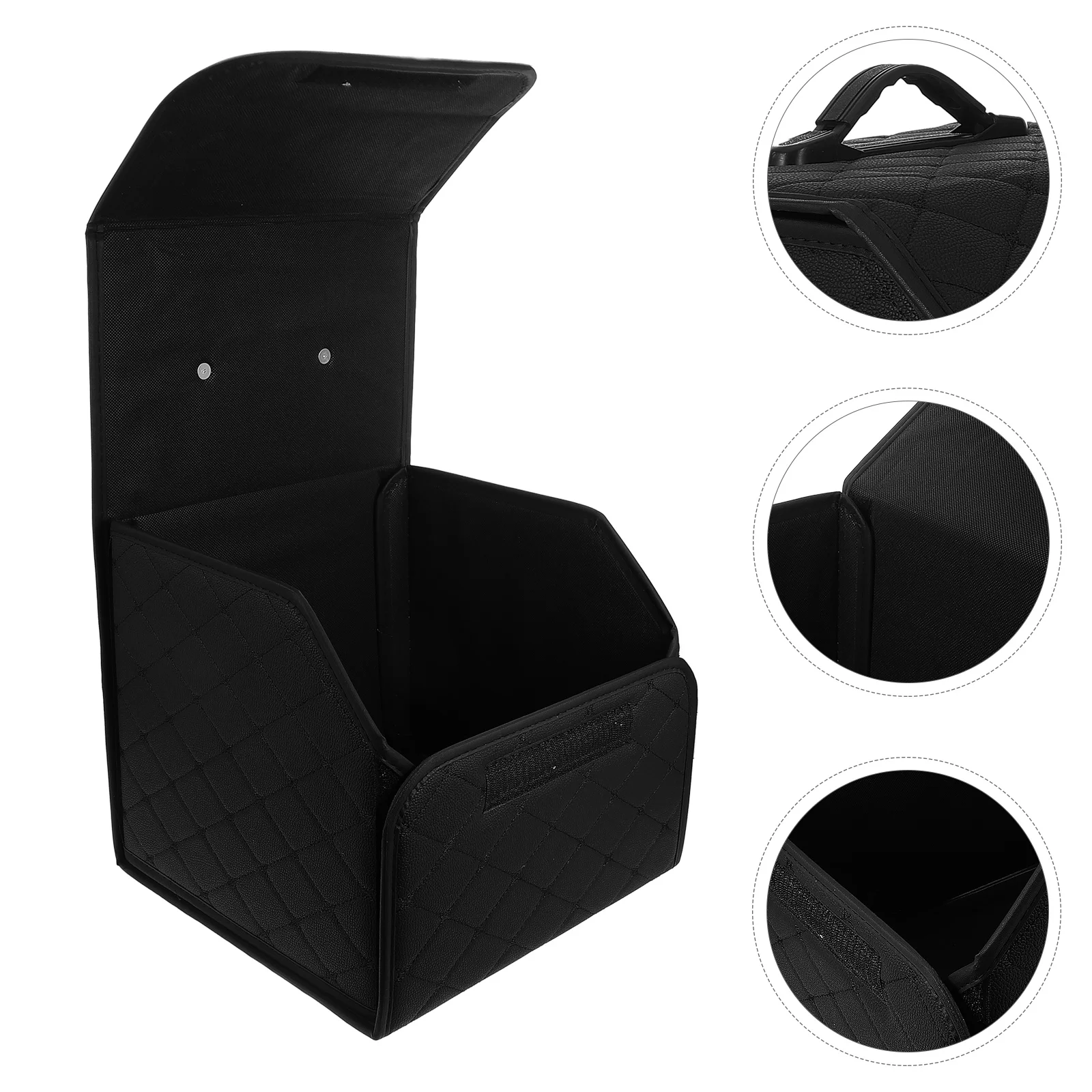 

Large Capacity Foldable Car Storage Box Durable For Suv Van Space-Saving Portable Cargo Storage Container With Reinforced Handle