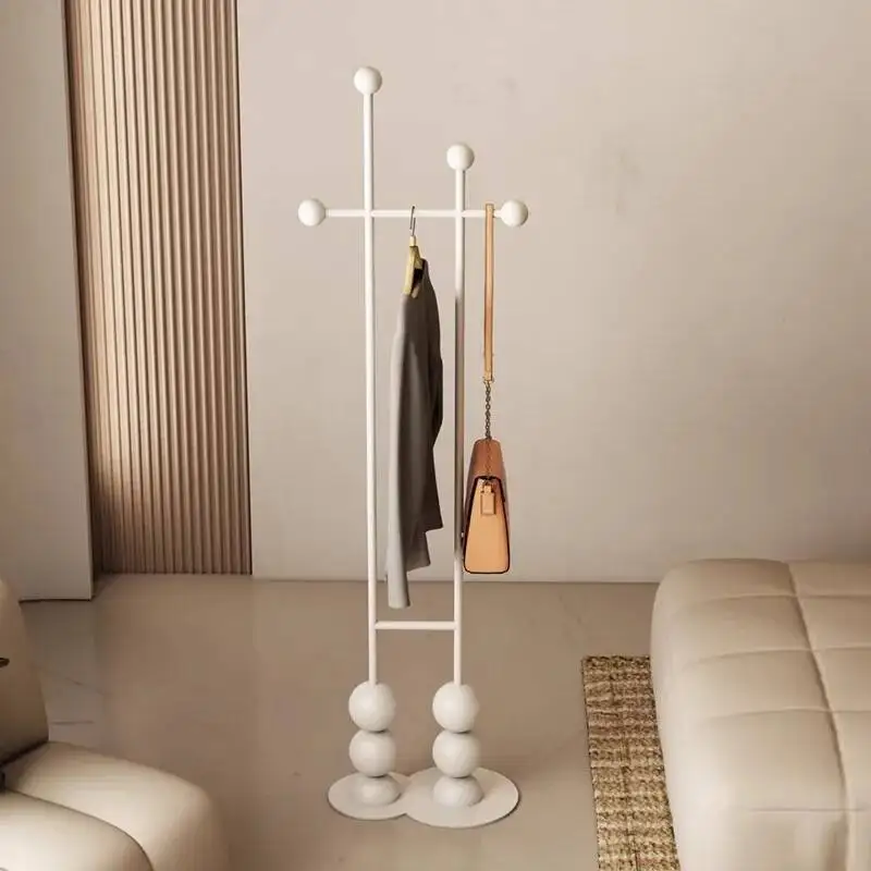 

Room Cream Modern Simple Coat Rack Living Open Bedroom Clothes Display Coat Racks Indoor Hall Tree Porte Manteau Furniture