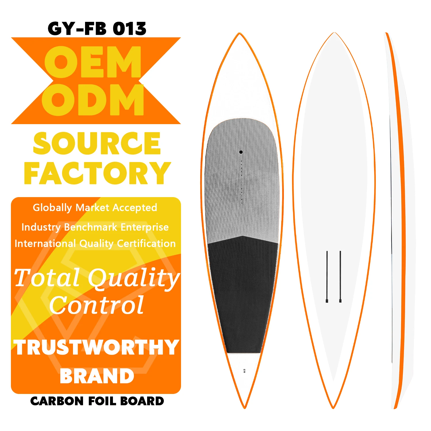 Tabla de Foil DW de Carbono Completo con Casco de Desplazamiento para SUP Downwind, Ideal para Foiling en Viento Ligero y Surf en Olas, Tabla de Paddle Up Foil