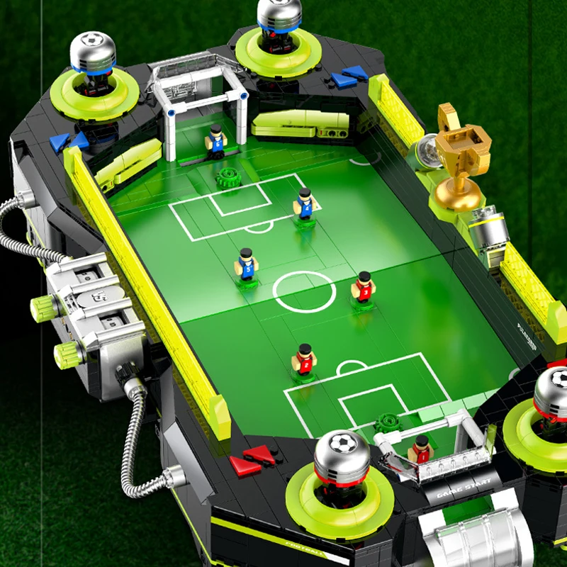 Soccer Field with Motor Building Blocks Sets Fun Soccer Machine Assembly DIY Brick Model Kit Adults DIY Gift 2247PCS
