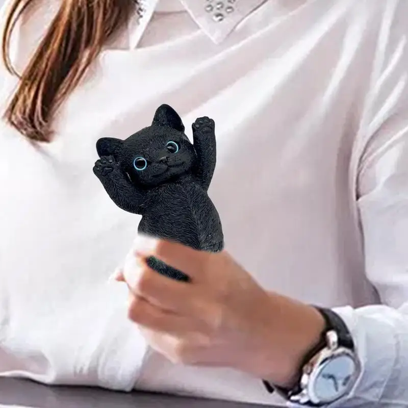 Gato squish pata realista estresse squish brinquedos gatinho mochi squish brinquedos adorável alívio do estresse brinquedos com olhos encantadores para o estresse