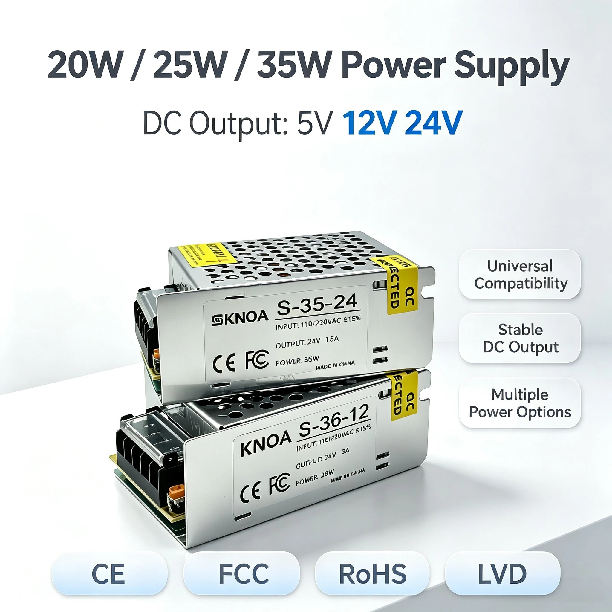 Switching Power Supply 5V 12V 24V 20W 25W 35W AC 100-240V DC 5V 12V 24V Power Supply 2A3A4A5A 7A Voltage Stabilizer Transformer