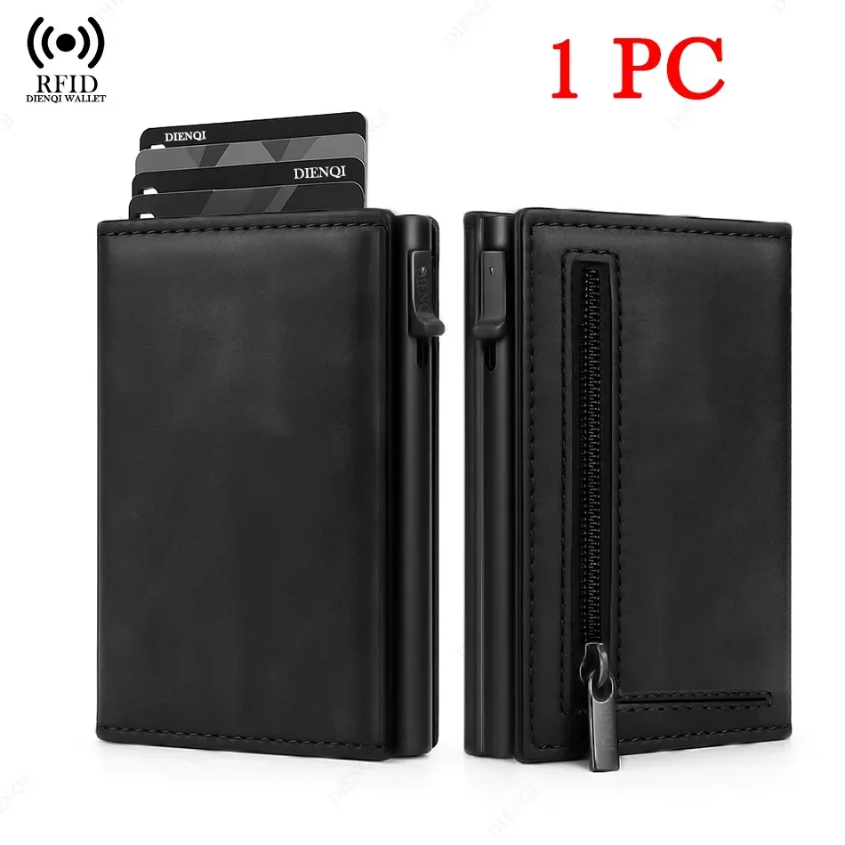 Rfid Creditcardhouder Geldzak Luxe Koolstofvezel Id Bankkaarthouder Portemonnee Minimalistische Portemonnee voor Mannen Carteira Masculina
