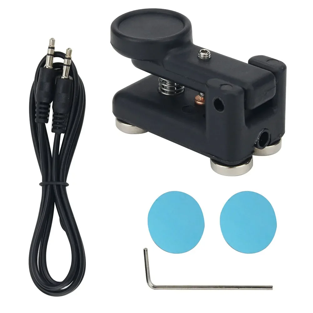 1set QU-4525 Morse-Code Telegraph Key Manual Electric Wrench Shortwave Radio CW-Morse Code Magnetic Base CW Keyer Experiment Kit