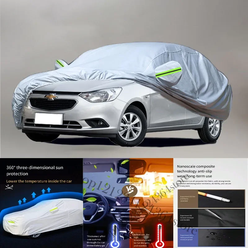 

For Chevrolet Sail fit Outdoor Protection Full Car Covers Snow Cover Sunshade Waterproof Dustproof Exterior Car cover