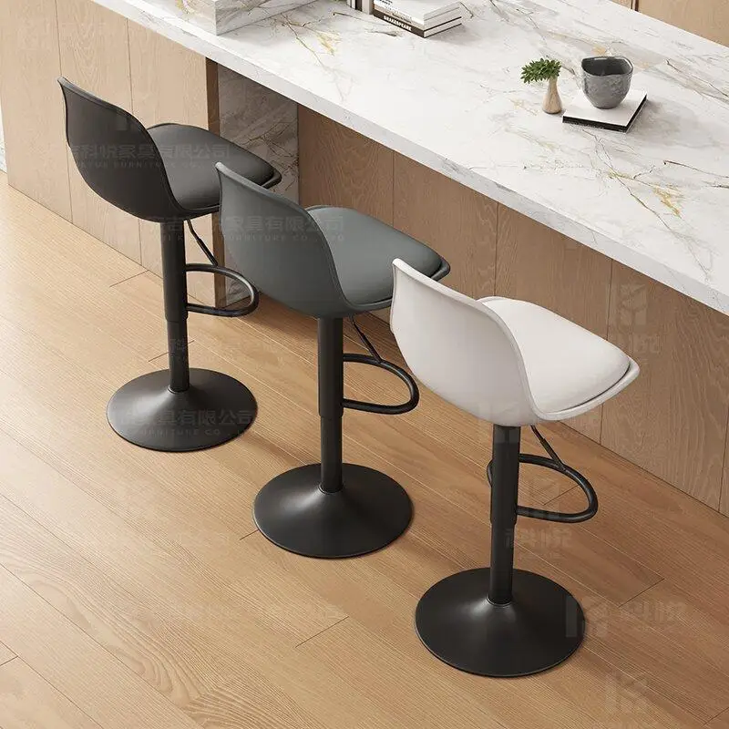 

Ergonomic Relaxing Bar Stools Nordic Retro Designer Midcentury Unique Bar Stools Party Ultralight Metal Banqueta Home Furniture