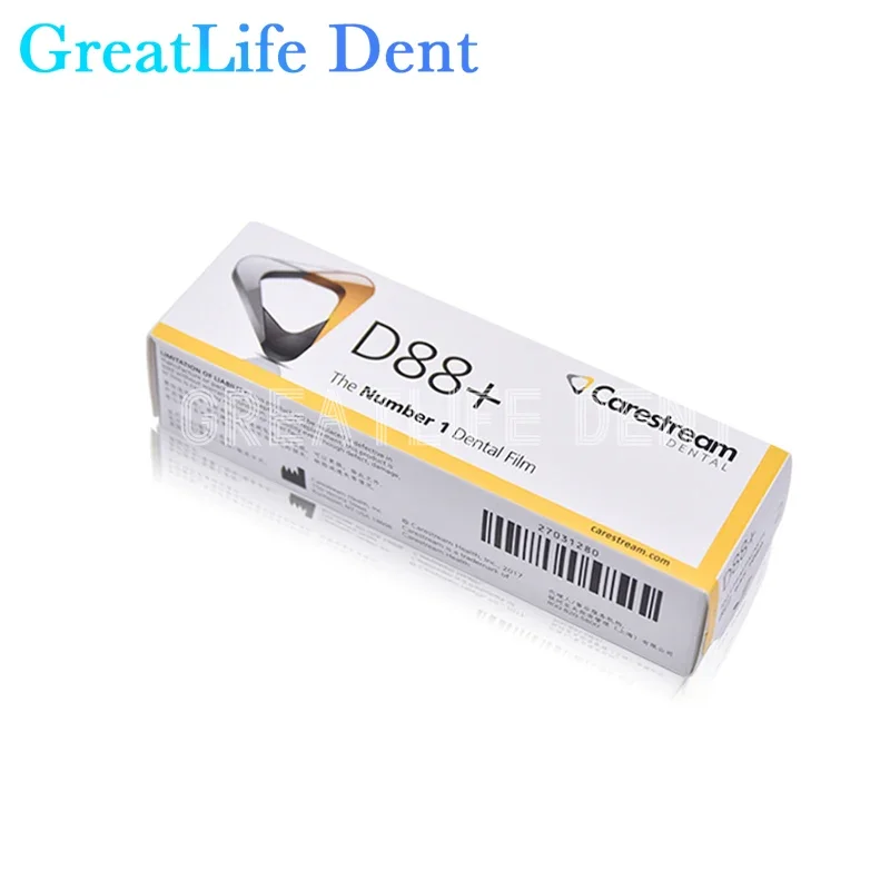 

GreatLife Dent 100pcs/box Quick Developing High Definition X Ray Film Kodak D88+ Dental X-ray Film X-ray Films