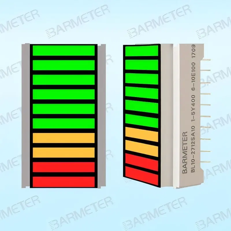 2pcs 10seg LED Bargraph High brightness Common Anode BL10-2712SA10-2Red+2Yellow+6Green