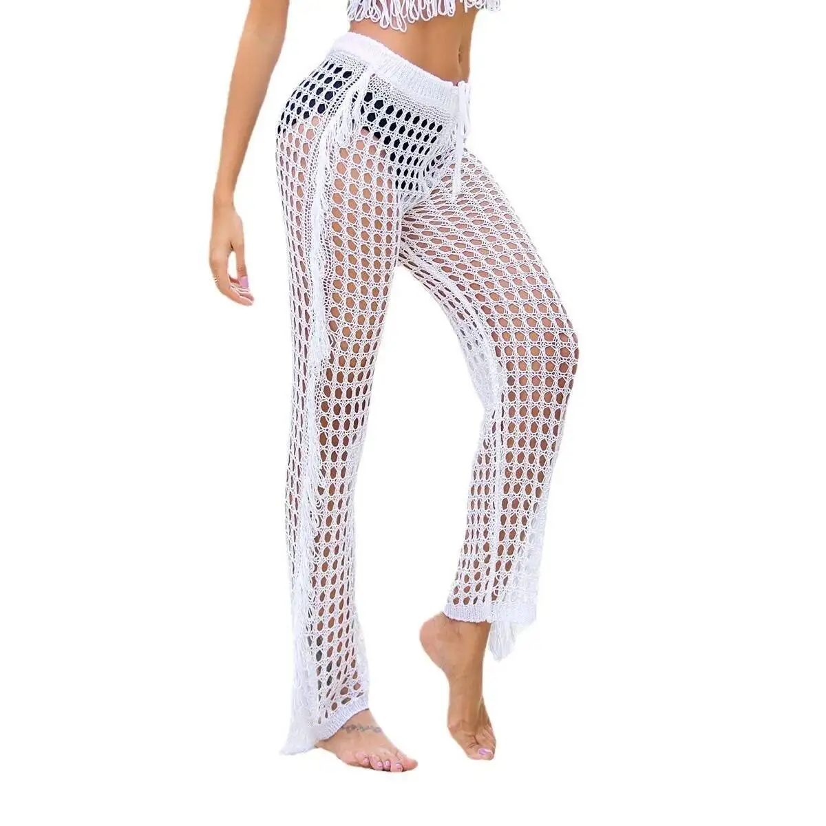 New Women S Casual From The Origin Woven Hollow Tassel Strap Beach Hot Pants