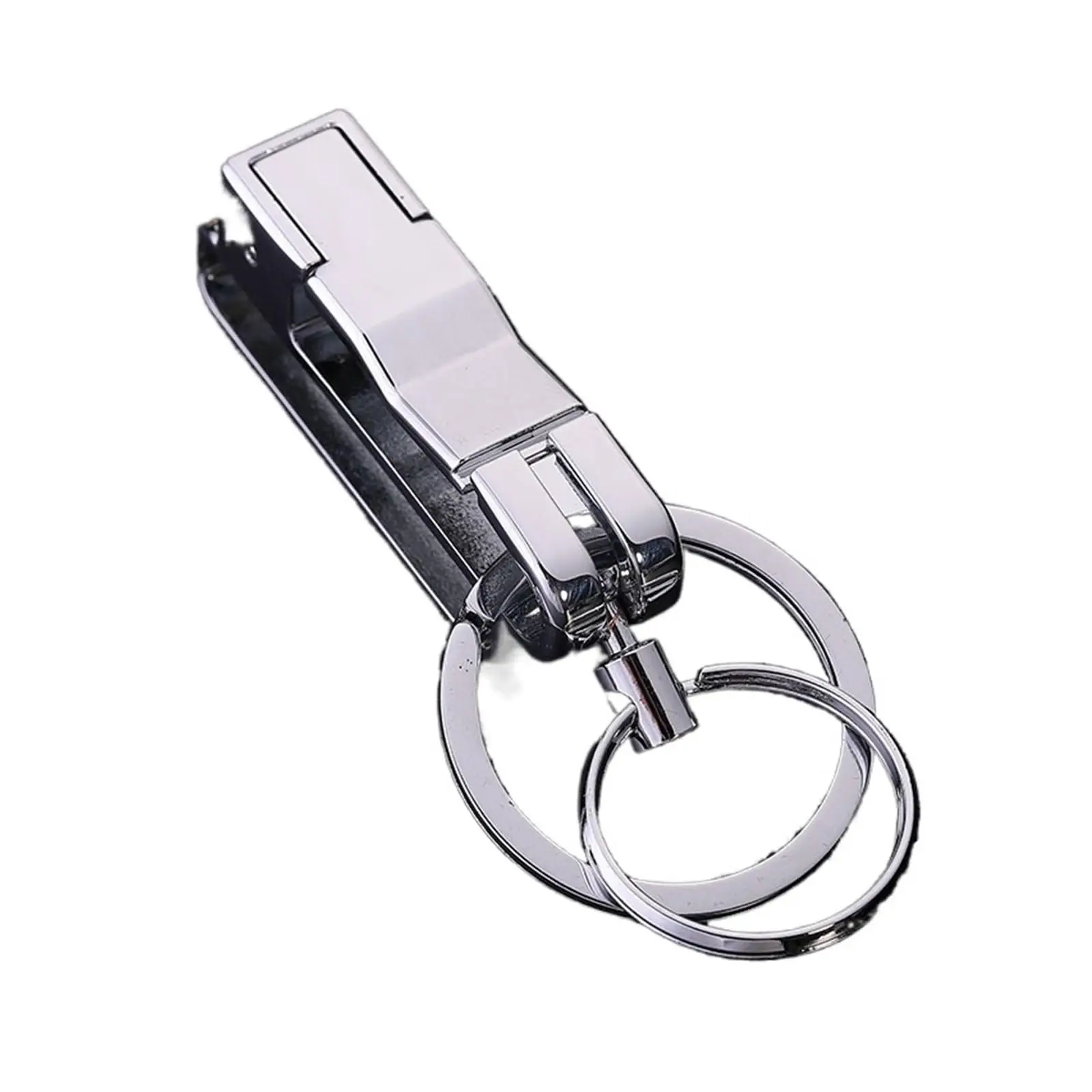 Metal Belt Clip Car Key Chain for Men, Detachable Dual Key Rings, Corrosion Resistant Anti-rust Key Holder