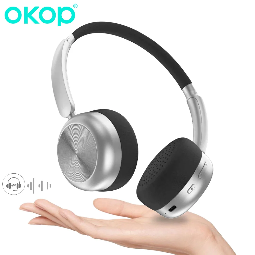 

OKOPBluetoothEarphones with Active Noise Reduction and Ultra Long Battery Life,High Quality Stereo Bluetooth 5.4 Sport Earphones