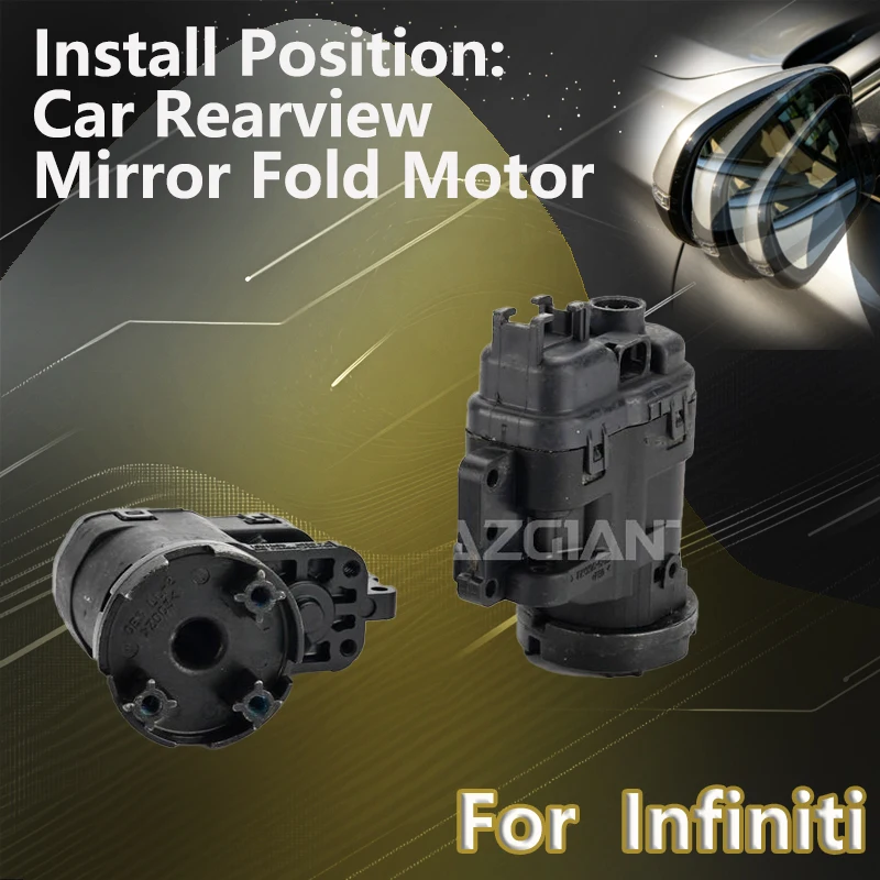AZGIANT For Infiniti Q70 2014 2015 2016 2017 2018 2019 Car Auxiliary rearview folding mirror R L motor Precise hole positioning
