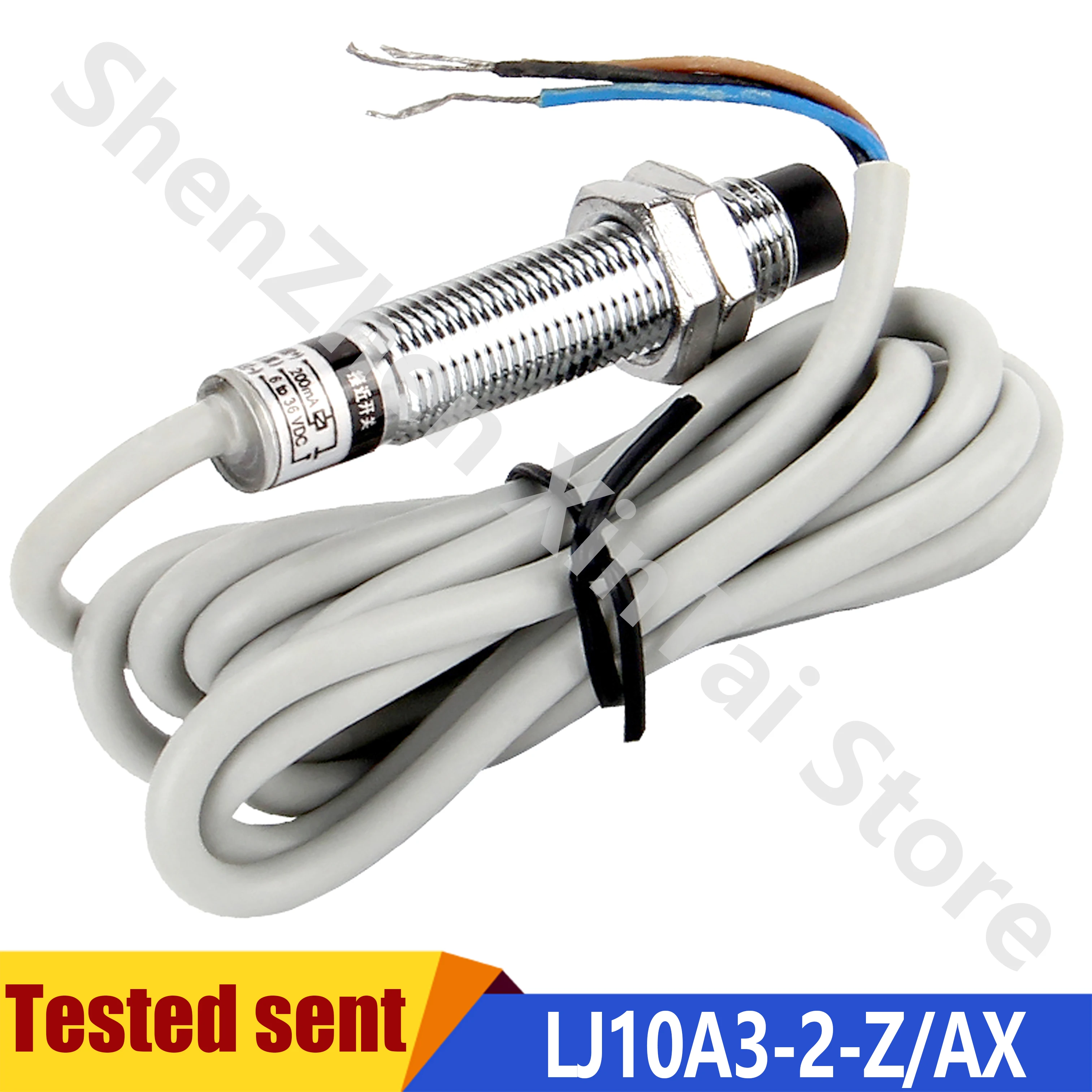 

5PCS M10 Inductive Sensor DC 6-36V 3Wire NPN NC 300mA Detection Distance 2mm LJ10A3-2-Z/AX