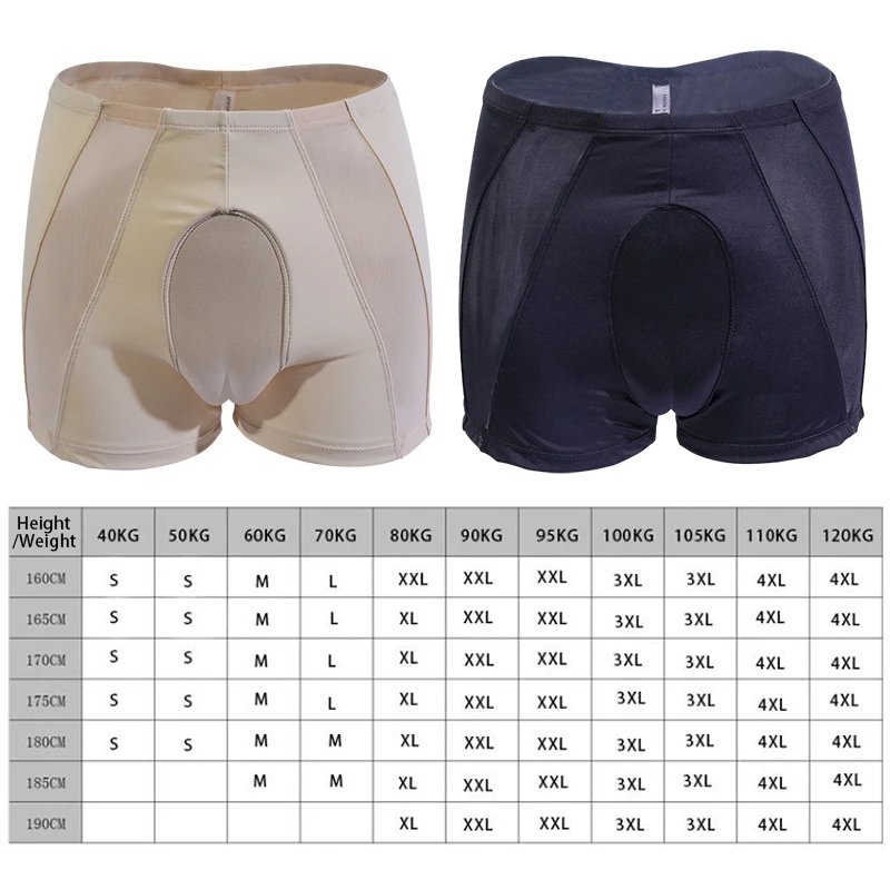 Men Sissy Hiding Gaff Panties For Crossdresser Transgender Fake Vaginal Padded Shapping Underpants Male Lingerie Briefs