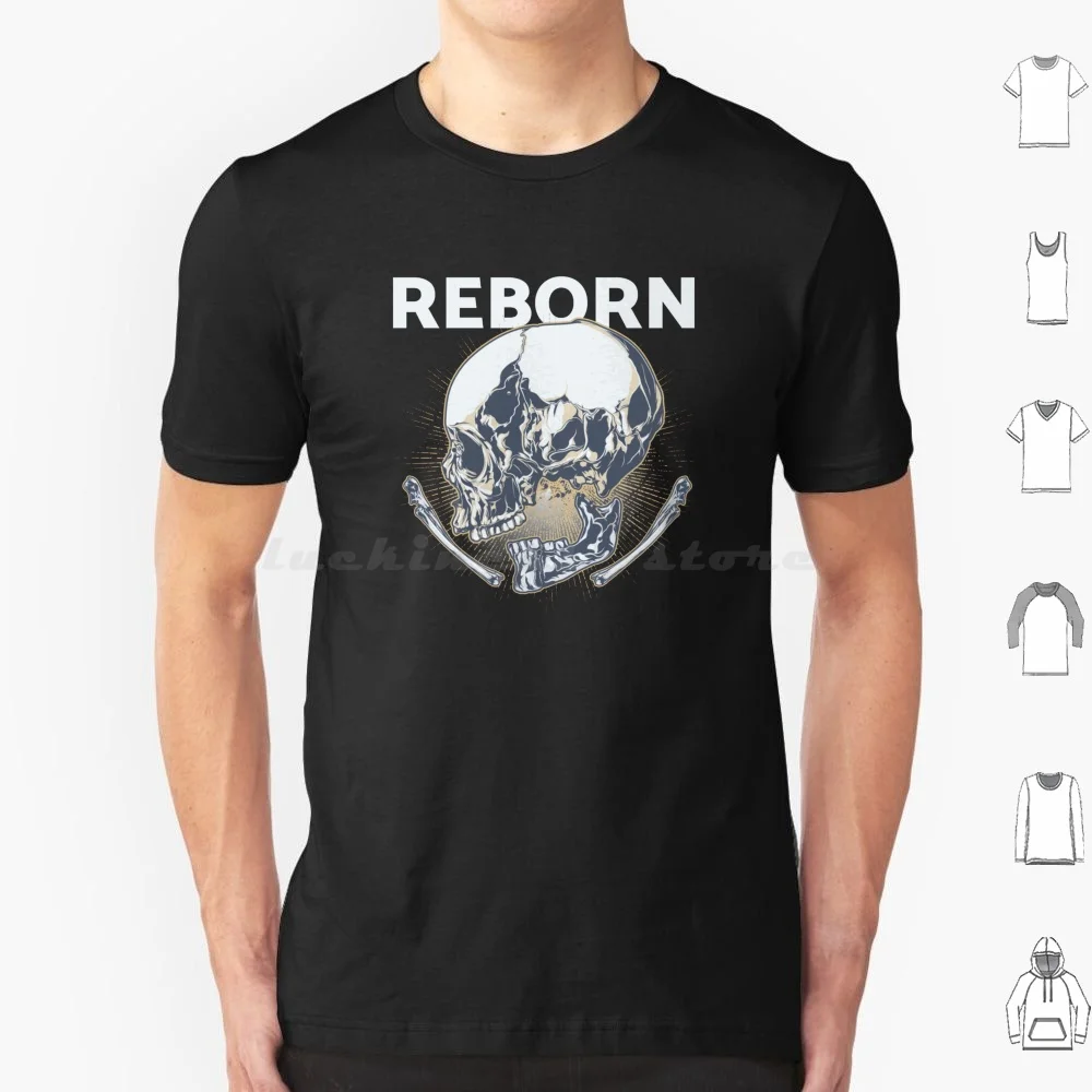 Reborn Life T Shirt 6Xl Cotton Cool Tee Dnd And Rpg D D Dice D20 Gaming Nerd Dm Master Fantasy Rpg Geek Tabletop Ttrpg Game