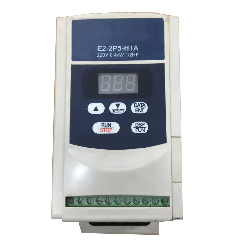 New Original E2-2P5-H1A 1 Phase 220V 2.3A 0.4KW 0.5HP Inverter VFD Frequency AC Drive Spot