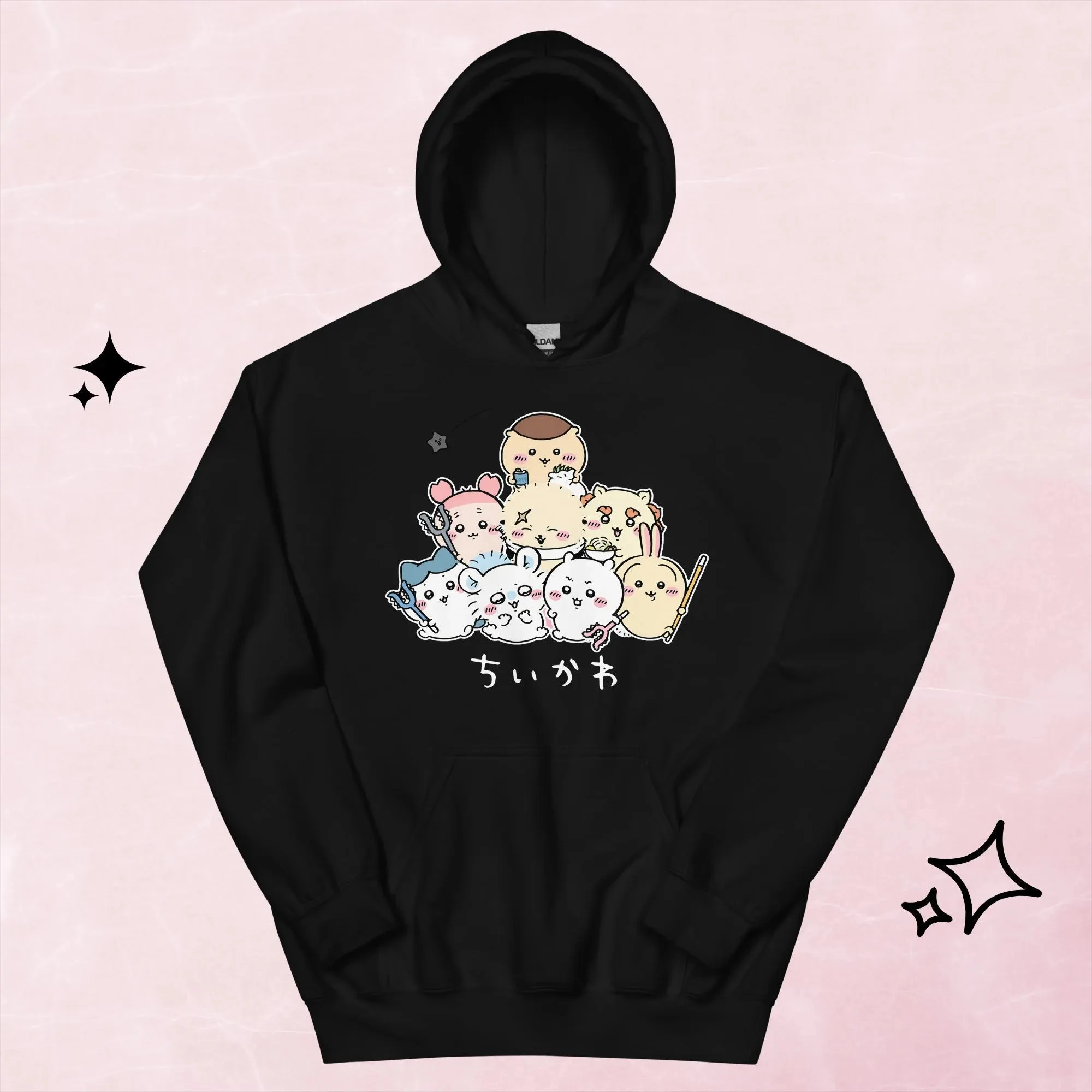 Everyday Working Kurimanju Hoodie - Chiikawa, Cute Kawaii Anime Pullover, Cartoon Character Sweatshirt, Unisex Fan Gift