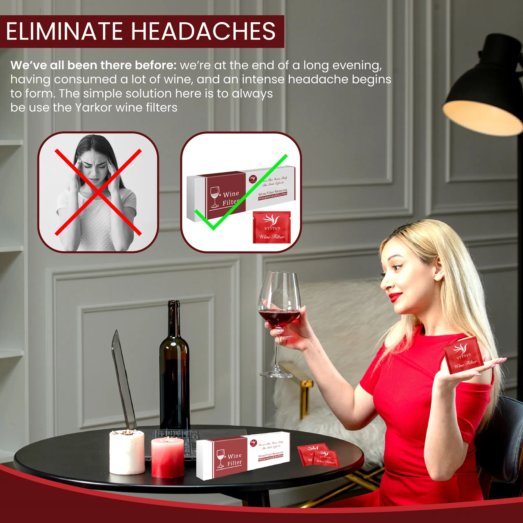 (3PCS)V7T7V7 Wine Sulfite Filter To Remove And Histamine, Eliminate Headaches, Reduce Allergies