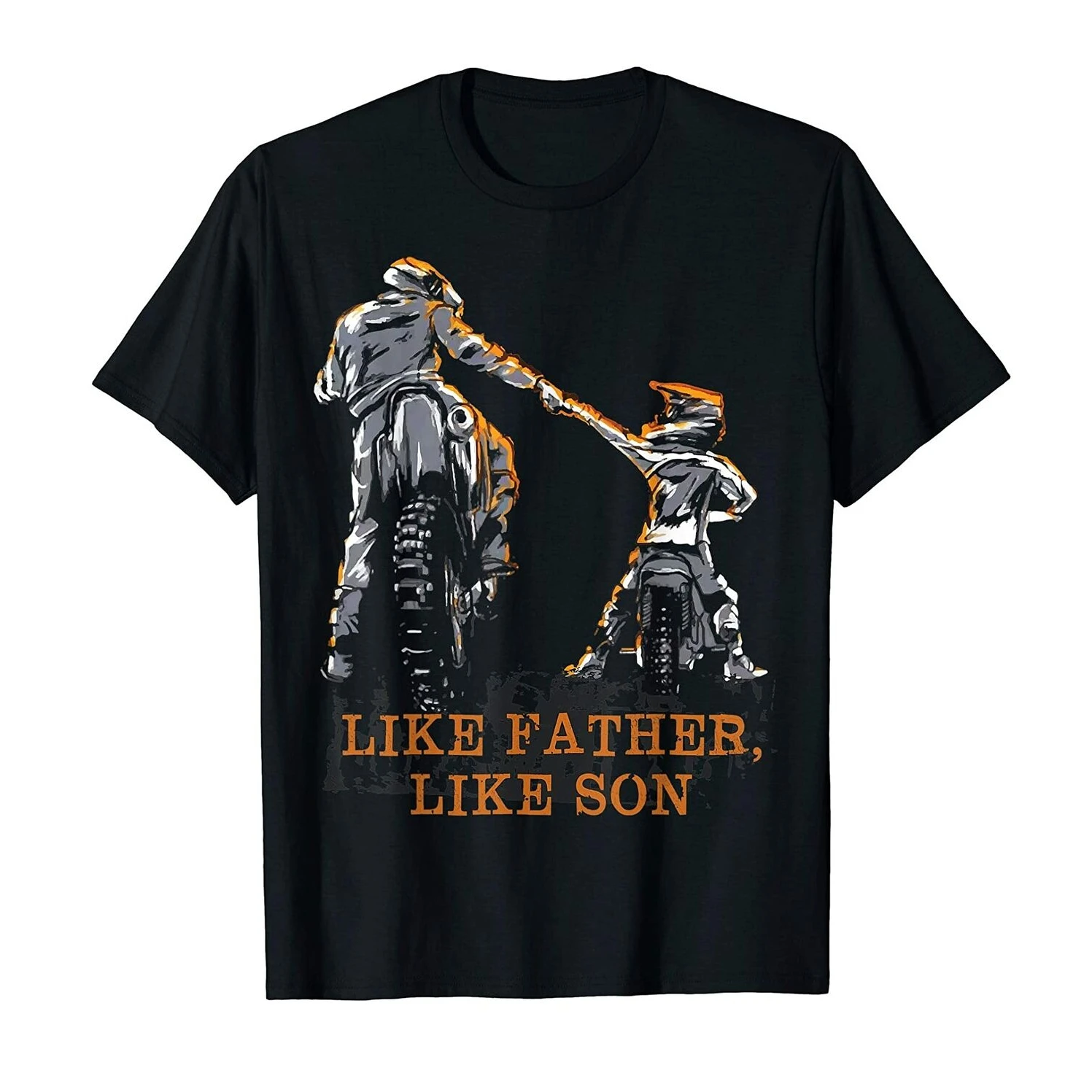 

Like Father Like Son. Funny Biker Gift Dirt Bike Motocross T-Shirt. Summer Cotton Short Sleeve O-Neck Mens T Shirt New S-3XL