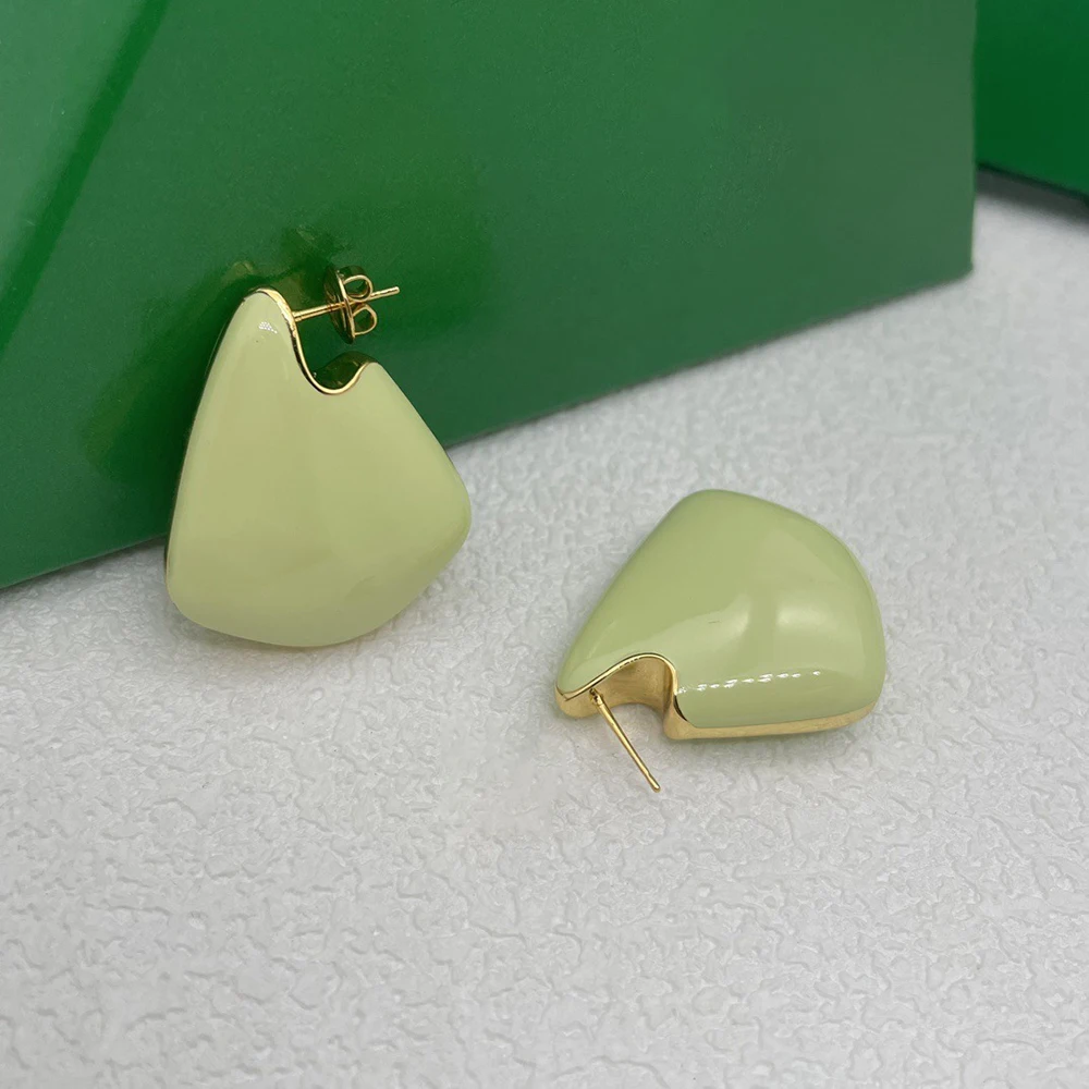 To Reines 2024 Vintage Classic Oil Fruit Green Geometry Pendientes Fashion Jewelry Party Nightclub Girl Gift Earrings For Women