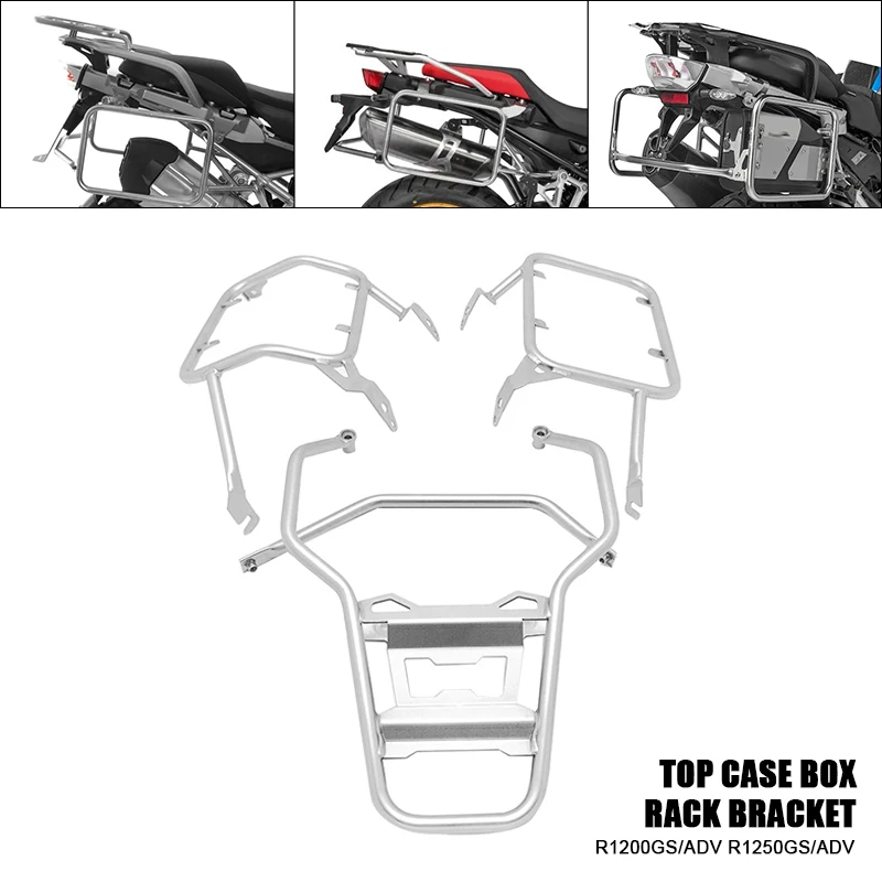 

For BMW R1200GS R1250GS LC ADV R1200 GS R 1250 GS Adventure 2014-2023 Motorcycle Panniers Rack Stainless Steel Saddlebag Bracket