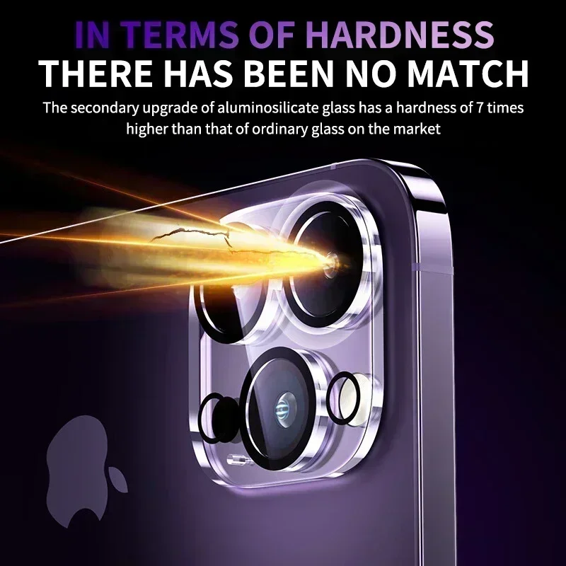 3 Stück Full Cover Kamera Objektivs chutz für iPhone 13 14 15 Pro Max 12 Mini Kamera gehärtetes Glas auf iPhone 14 plus 11 Pro Objektiv
