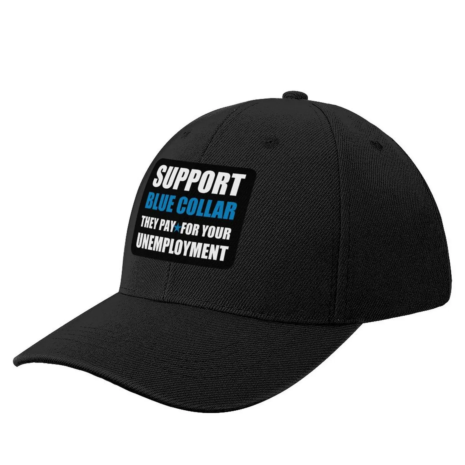 

Support Blue Collar Baseball Cap beach hat Fishing cap Hat Beach Mens Women's