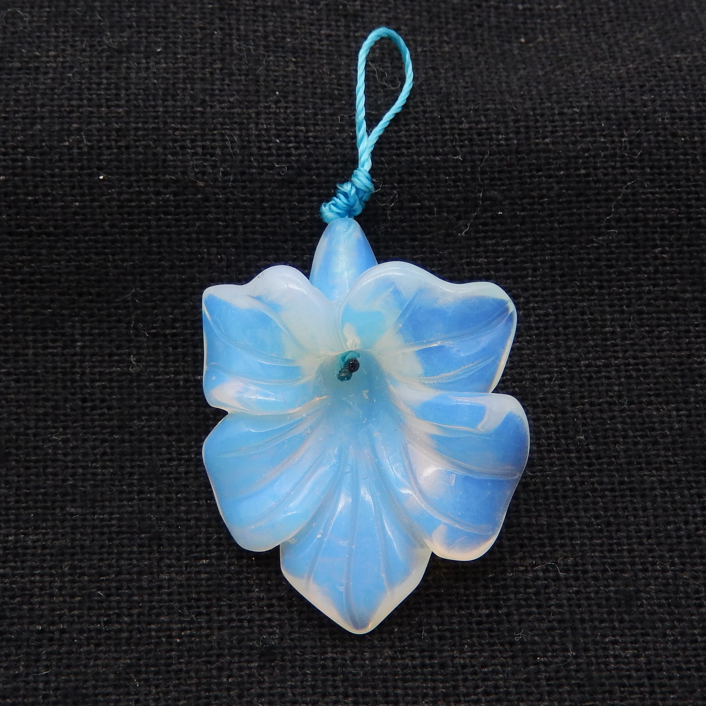 Opalite Carved  Flower Pendant Bead,Gemstone Earrings Beads For Jewelry DIY Making