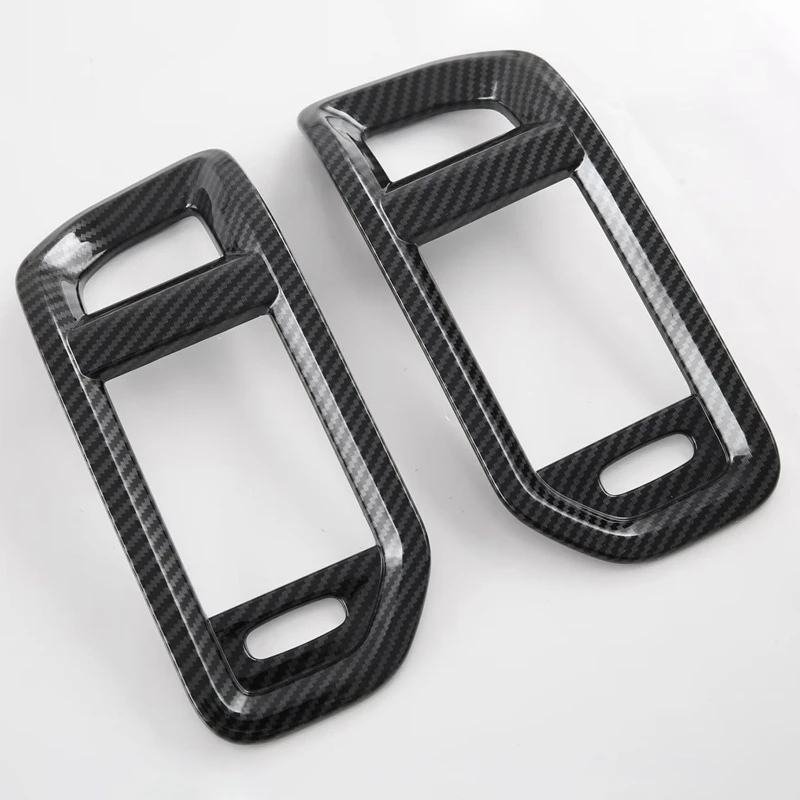 1Pair Dashboard Front Side Air Vent Trim Cover For Dodge RAM 1500 TRX T-REX 2023- Parts Car Interior Air Outlet Frame Stickers view 4