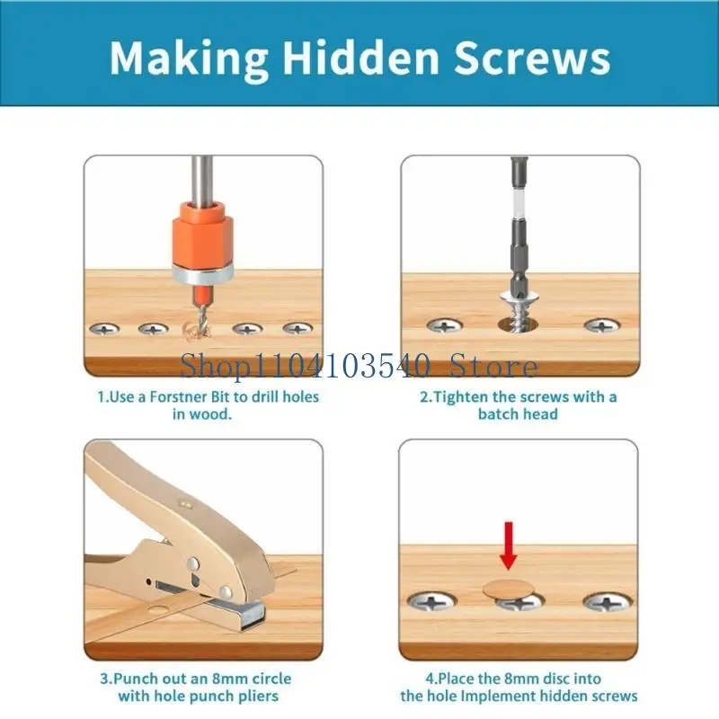 02DC 5/6Pcs Drilling Countersink Drill Bit Adjustable Depth Drill Bit