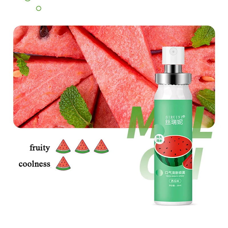 20Ml Fruitige Orale Spray Verwijderen Slechte Adem Langdurige Verse Mondspray Draagbare Ademverfrisser Verfrissende Mondverzorging Groothandel