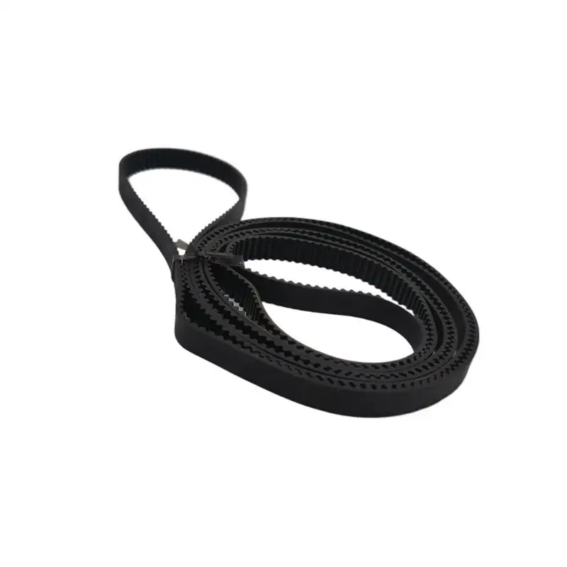 S2M 206 Synchronous Belt S2M-12 Closed-loop Rubber Timing Belts Width 10mm 12mm 18mm STD Black Timing Belt Length 206mm