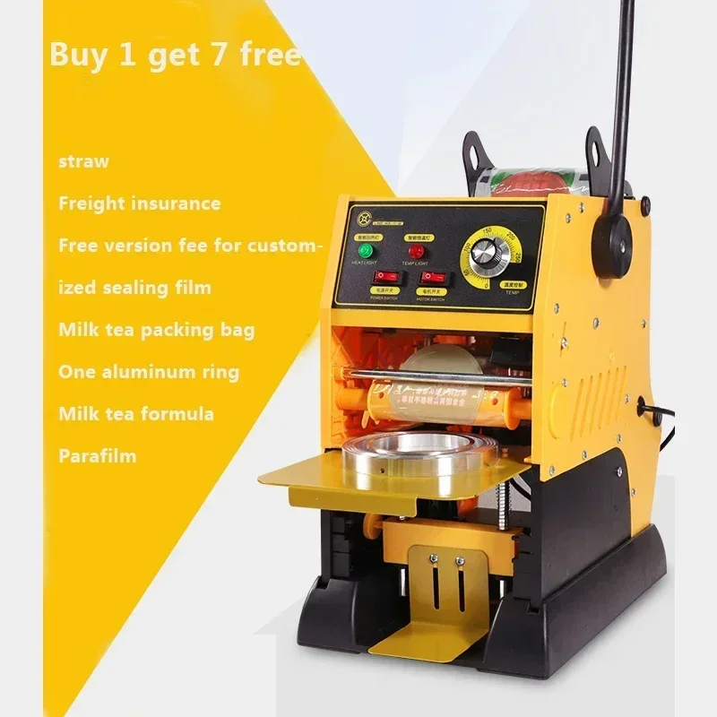 الأجهزة المنزلية آلة ختم الأكواب البلاستيكية 315 واط آلة ختم الأكواب القهوة/الشاي بالحليب 300-400 كوب في الساعة