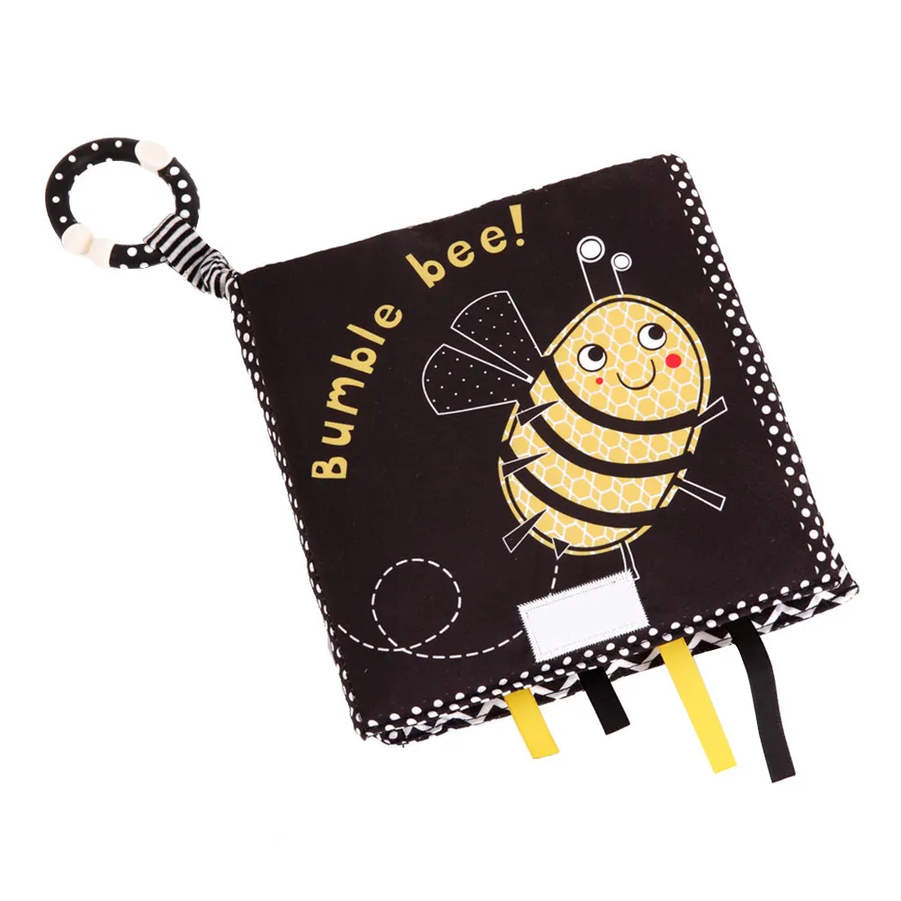 子供向け漫画布絵本 布製教育早期幼児感覚発達幼児知育布絵本 ベージュ