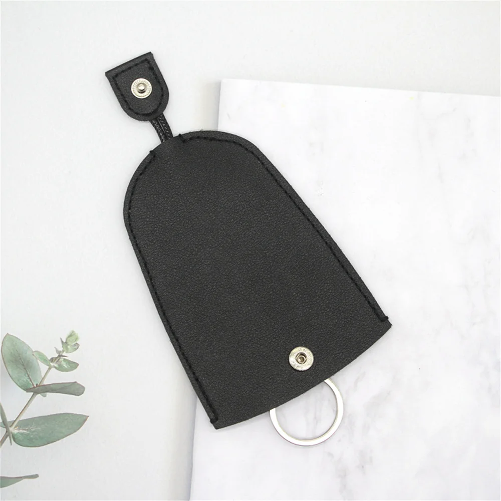 Unisex Pull Type Key Bag PU Leather Key Cover Wallets Housekeepers Car Key Holder Case Keychain Pouch Organizer Mini Purse