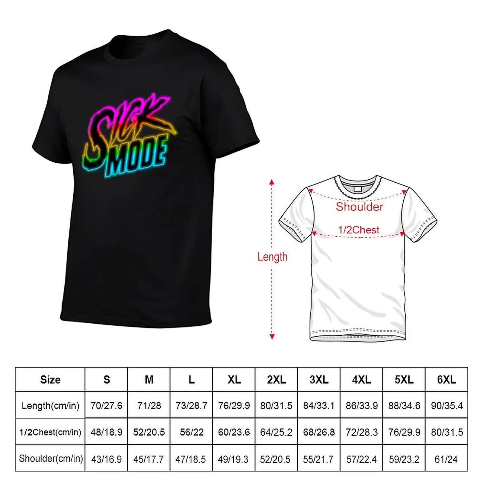 Sickmode Rainbow T-Shirt topping oversized sweat shirts, men