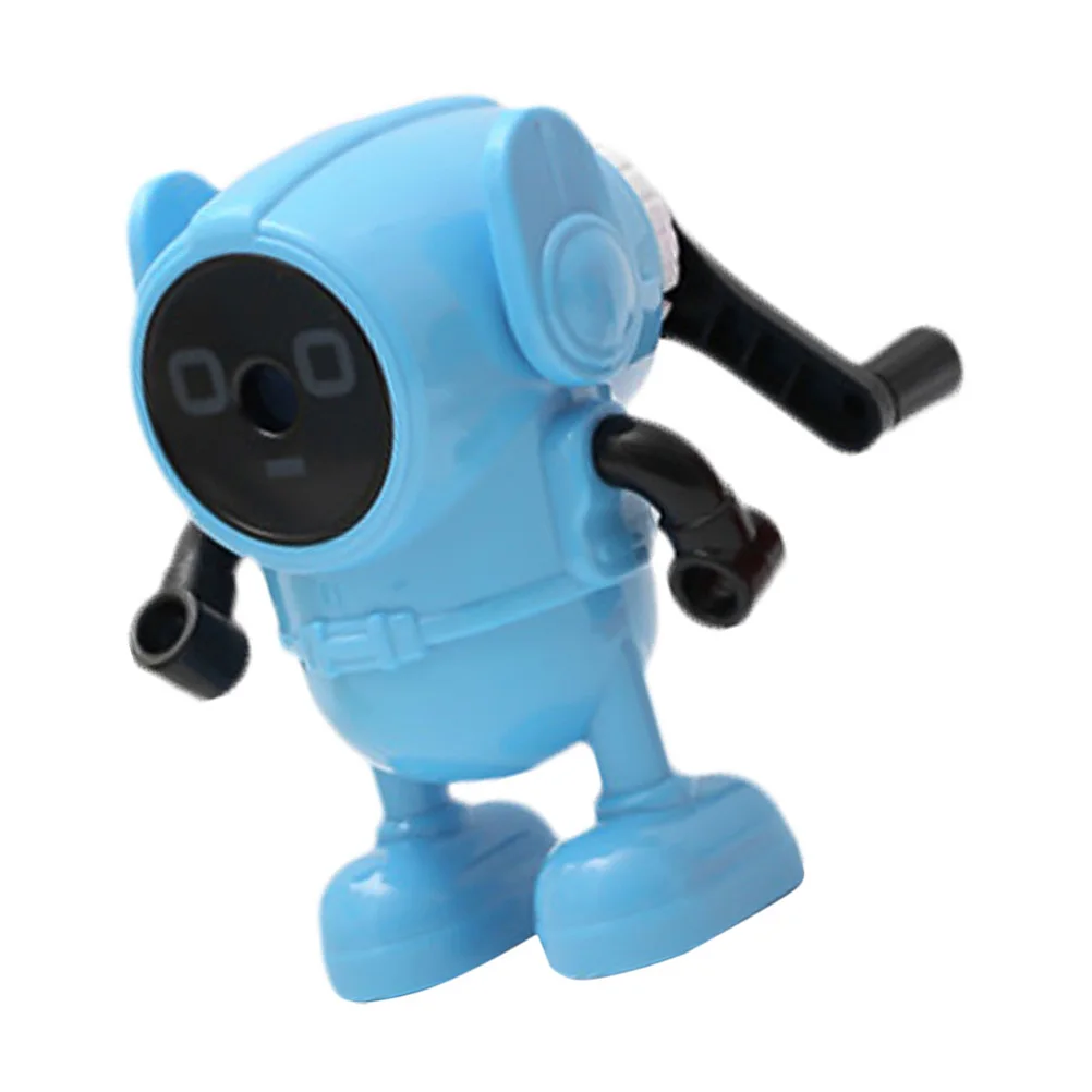 

Cartoon Robot Pencil Sharpener Students Stationery Automatic Sharpening Tool Lightweight Material For Office
