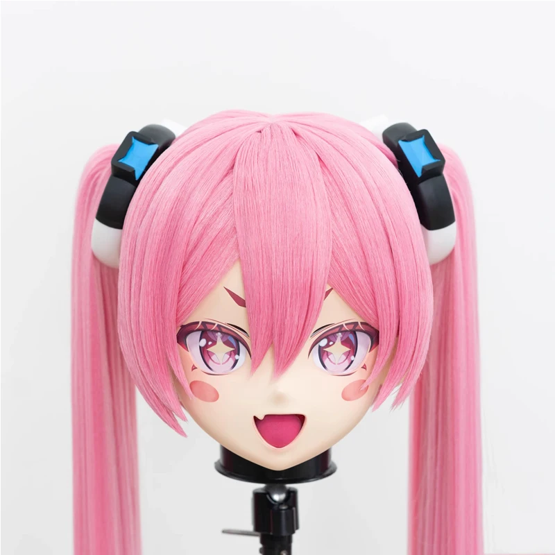 

Customize Full Headband Lock Resin Cosplay Crossdress Doll BJD Masks Japanese Animego Character Cosplay Unisex Kigurumi Masks