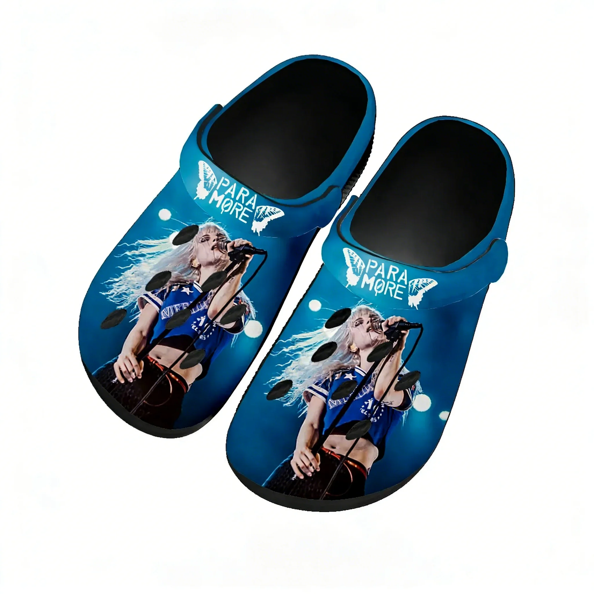 

Пляжные сандалии Paramore Home: модные дышащие шлепанцы для женщин и подростков, с принтом рок-группы, для сада и пляжа