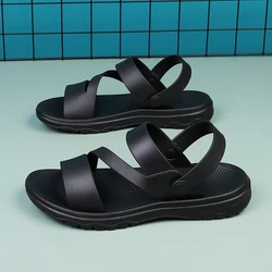 Summer Men's Sandals Outdoor Mens Slippers Comfortable Beach Casual Shoes Non-slip Breathable Roman Shoes Flip-Flop Garden Shoes