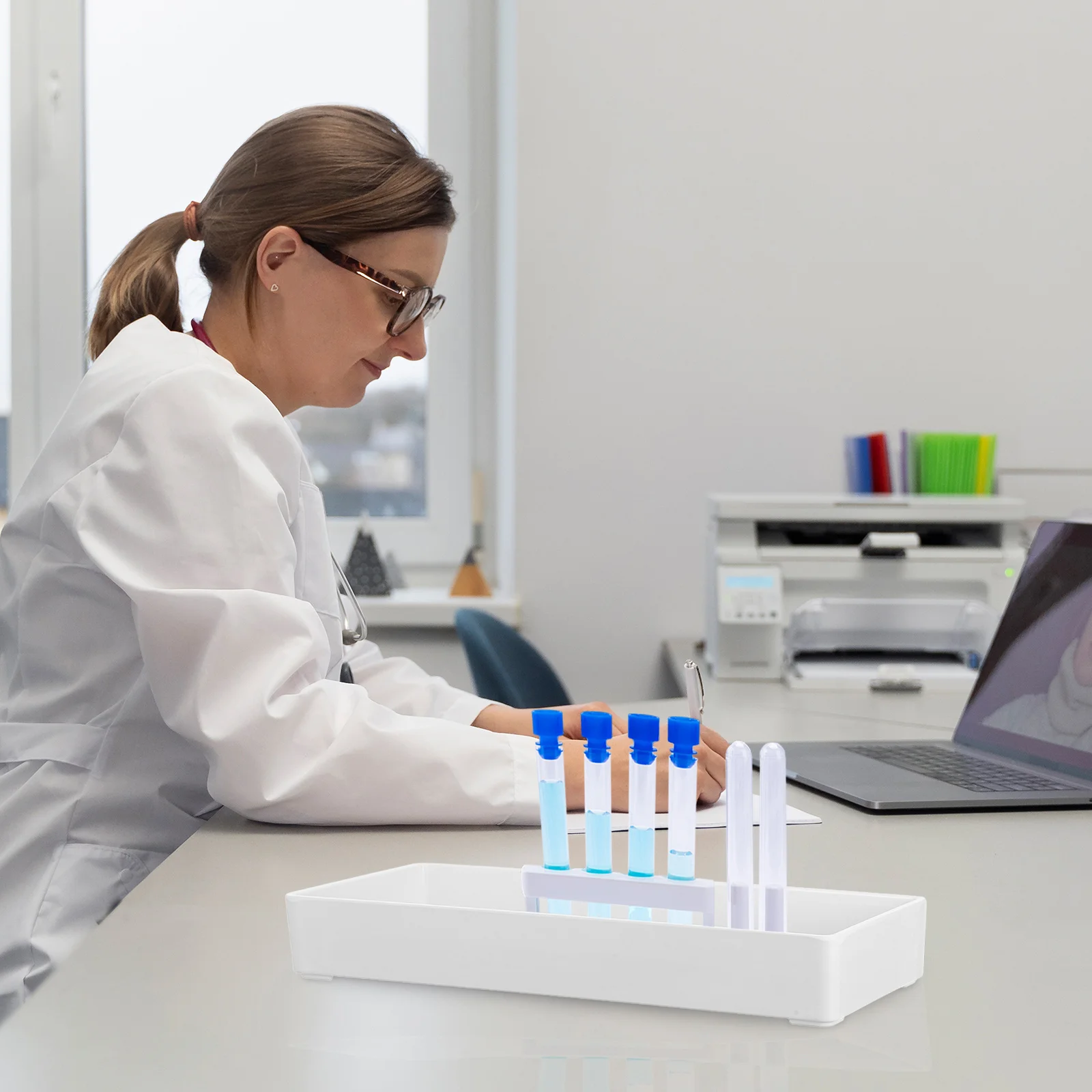 

Plastic Laboratory Tray Heat Resistant Multi-Functional Chemical Experimental Storage Organizing Tool Display Plate