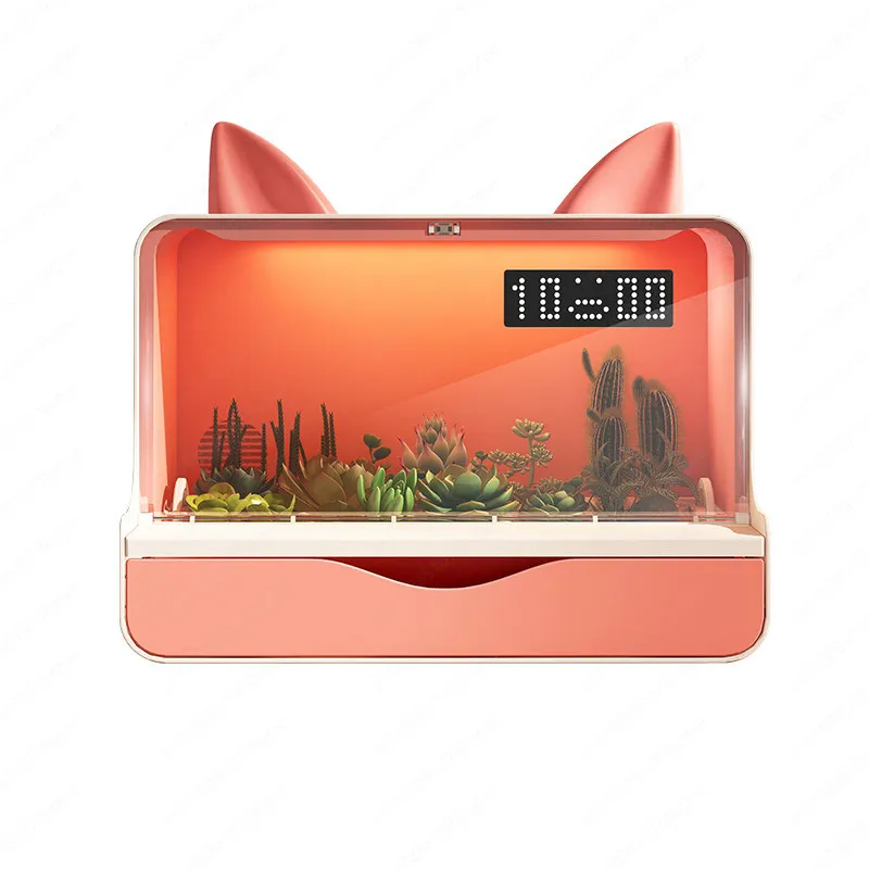 

Квадратный дюймовый настольный сад, умные суккулентные растения, садовая машина, подарок, полный спектр, домашний заполняющий светильник