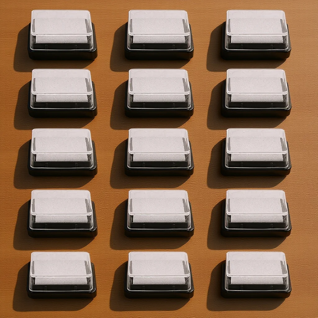 20 قطعة منصات الحبر فارغة مربع Diy بها بنفسك ختم الوسادة لسكرابوكينغ الحرفية بصمة الفن قابلة لإعادة الاستخدام بصمة مشروع متعدد الوظائف