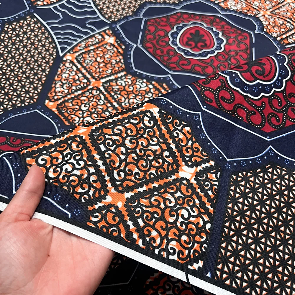 6 Yards Ankara Wax Fabric 2025 High Quality African Wax Print Fabric African Guaranteed Veritable Real Wax