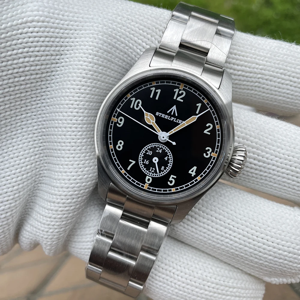 STEELFLIER Offizielle SF746 Luxus-Quarz-Armbanduhr Swiss Luminous VH60 Mute-Uhrwerk 20Bar wasserdichte Multi-Zeitzonen-Uhren – Detail 14