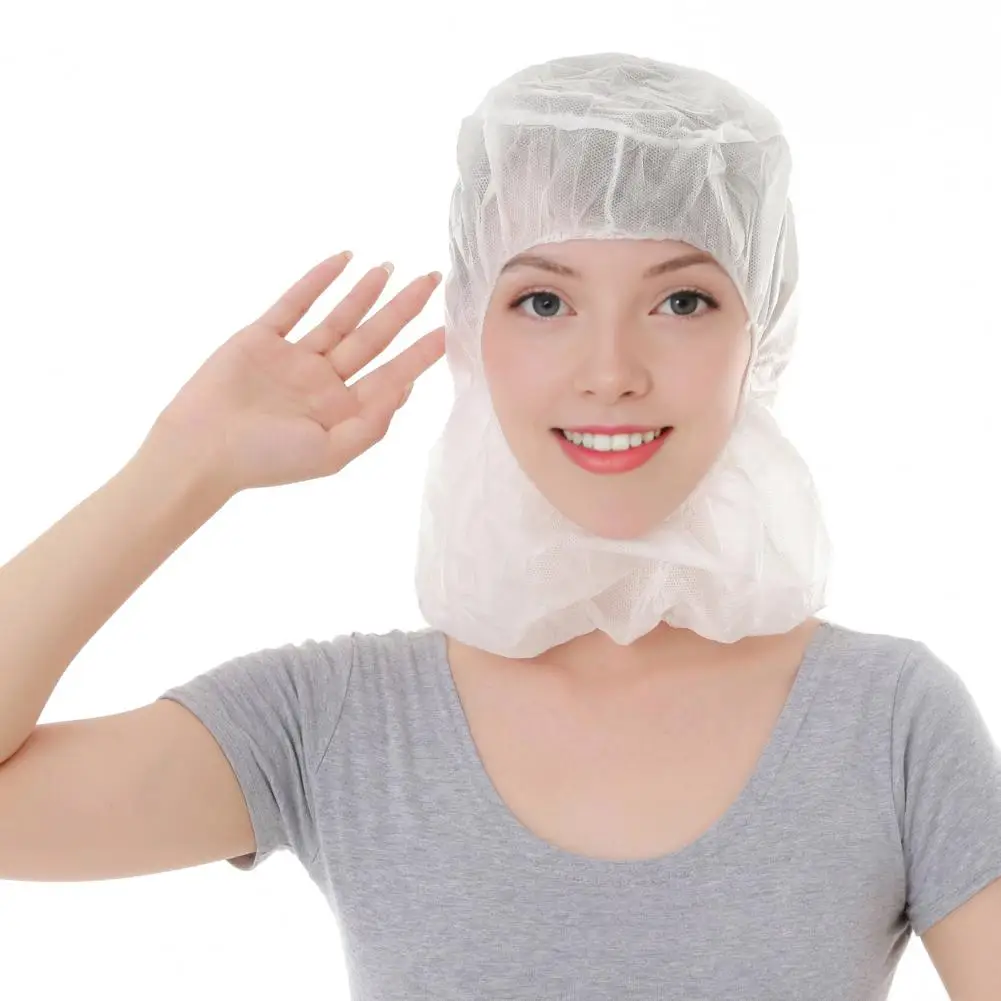 Food Service Hood 5/10/15pcs Disposable Beard Hair Nets Full Face Hood Caps Unisex Non-woven Food Service Cooking Head Covers