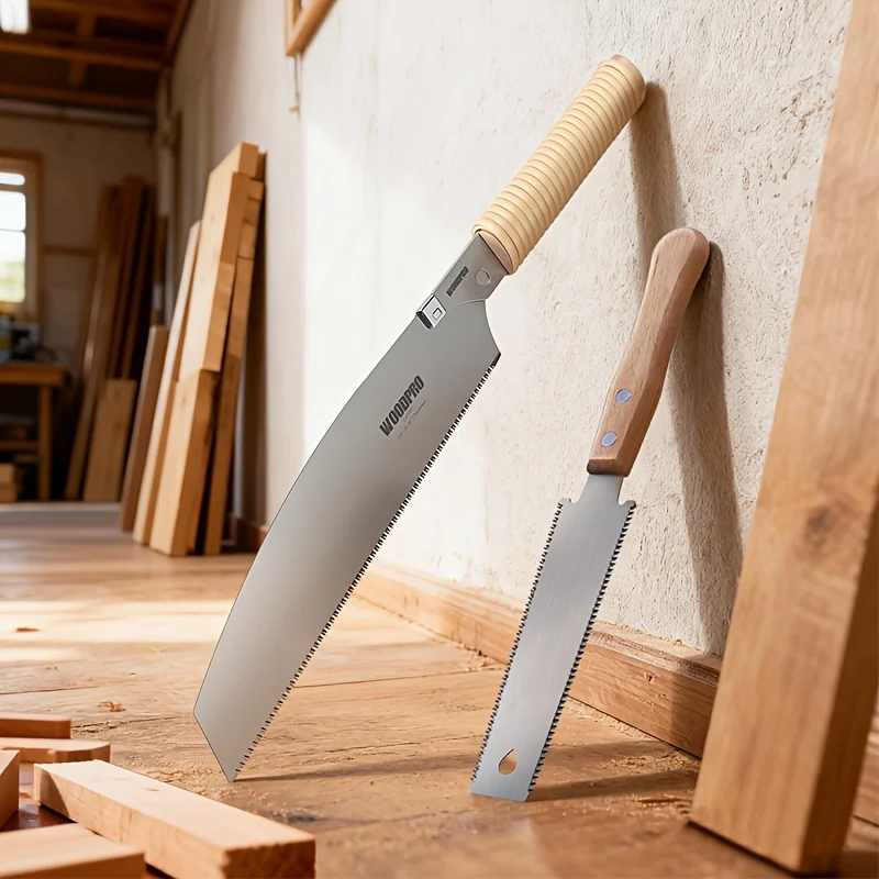 

Набор из 2 японских пилок для ручной заточки - двусторонние/односторонние пилки для резки дерева, для плотников и столяров