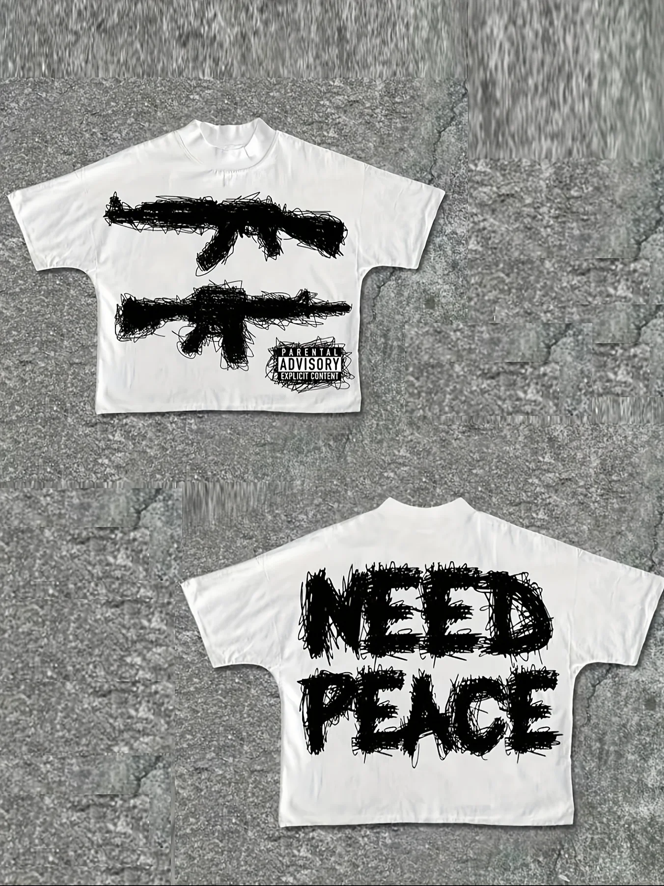 Camiseta informal de doble cara con estampado de logotipo para hombre, ropa cómoda y suave, transpirable, a la moda, Y2K