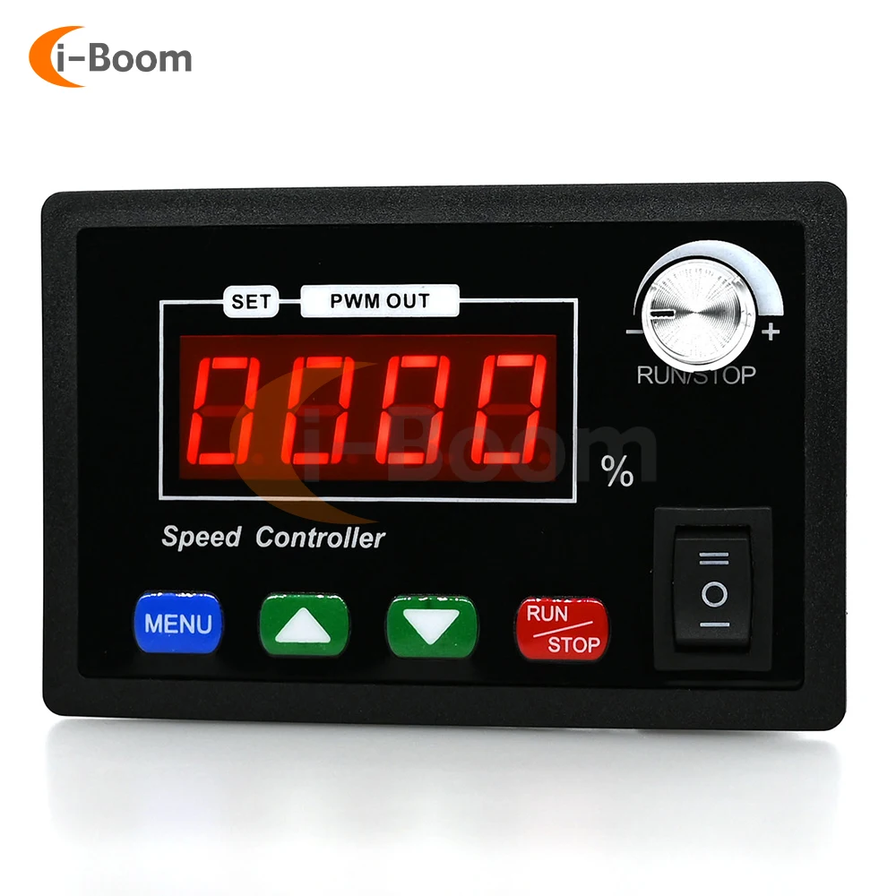 DC10-55V 40A Motor Speed Controller PWM Motor Driver DC Brush Motor Speed Controller Push Button Knob Control With Power Switch