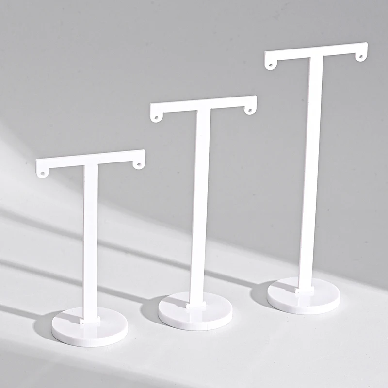 6pcs Acrylic Black/White T Shape Earring Display Earring Holder Earring Stand Jewelry Organizer Earring Jewellery Show Rock